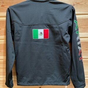Ariat Men's Black Mexico Flag Jacket